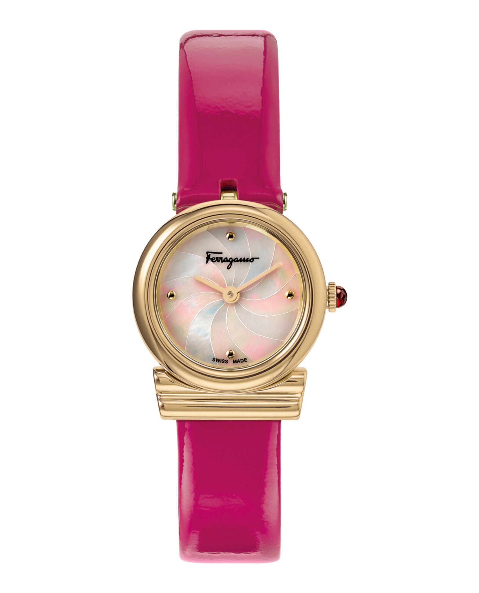 Women’s Salvatore Ferragamo, mother of pearl face watch, made in Italy Ferragamo Womens Watches | Direct Luxury main image 3