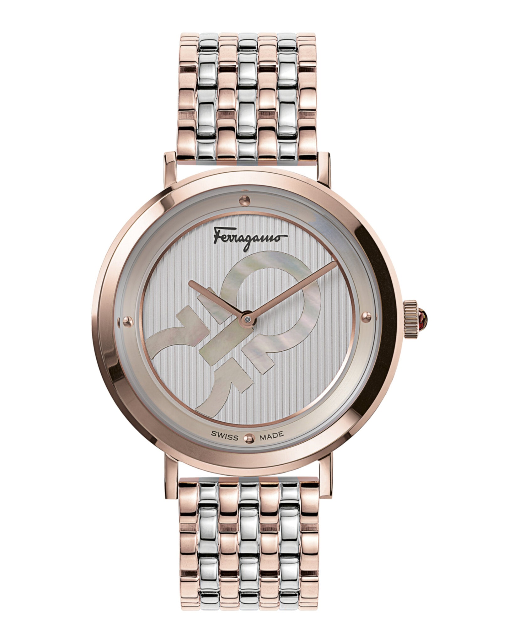 Ferragamo Logomania Mother of Pearl Watch