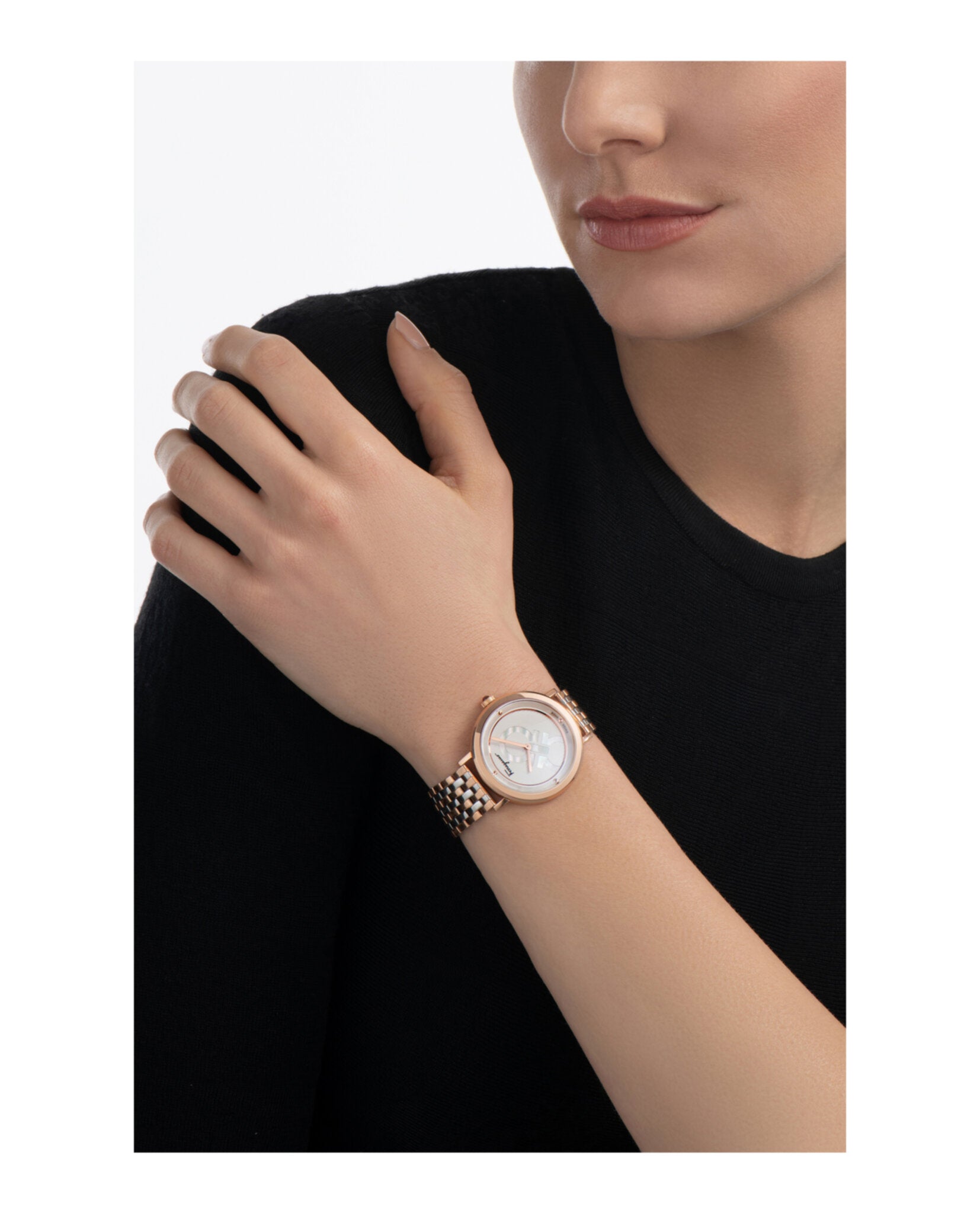 Ferragamo Logomania Mother of Pearl Watch