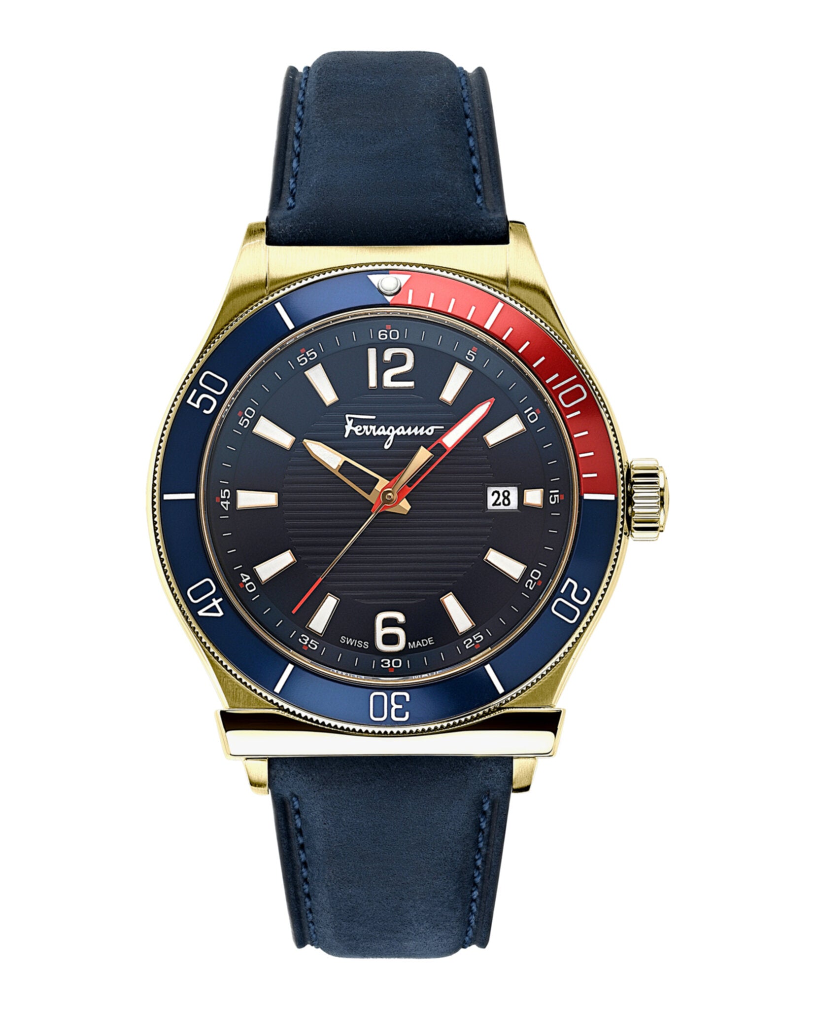 Ferragamo 1898 Sport Leather Watch