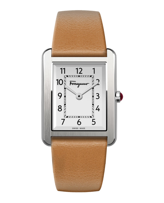Ferragamo Portrait Leather Watch
