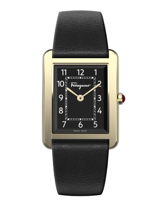 Ferragamo Portrait Leather Watch