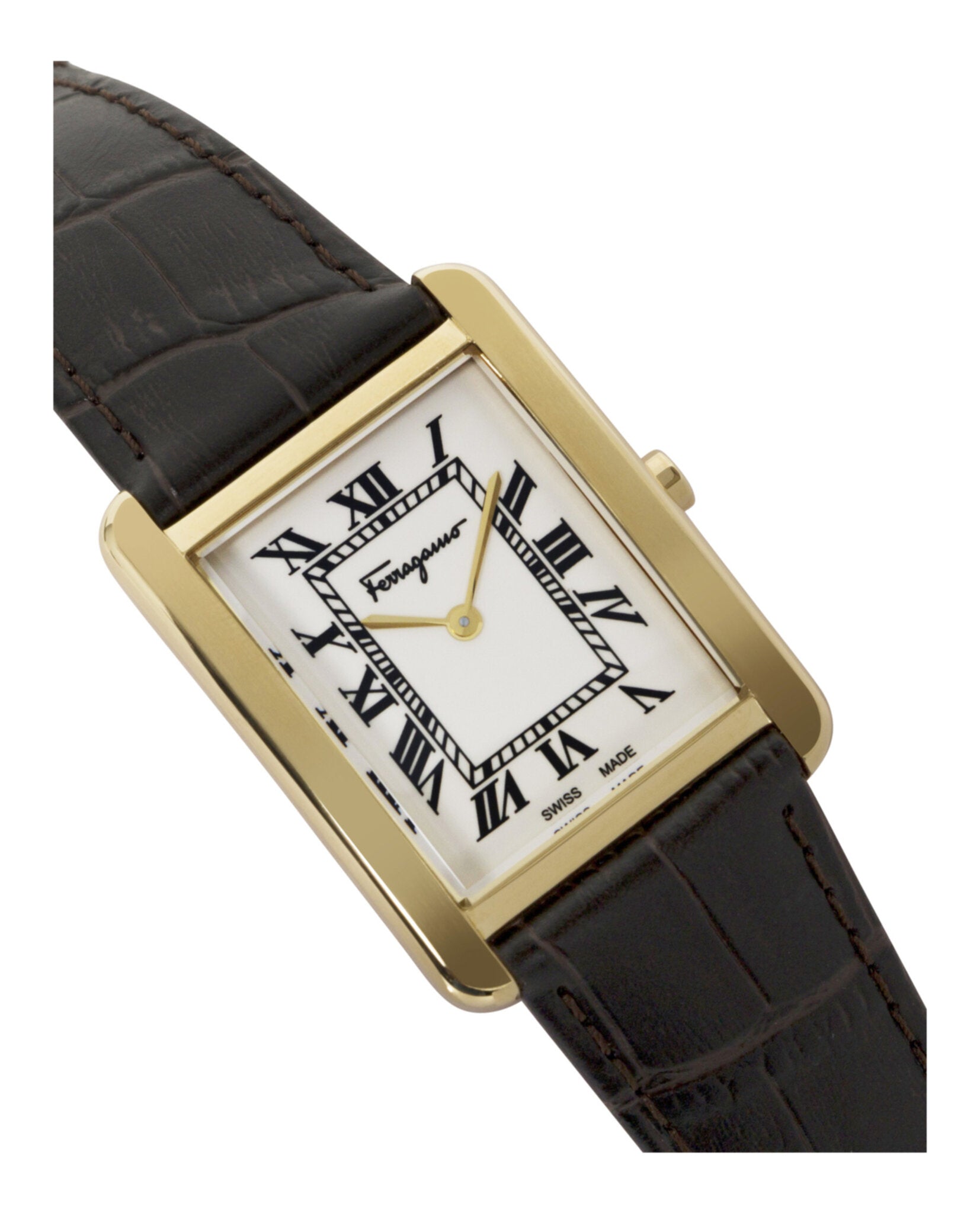 Ferragamo Portrait Leather Watch