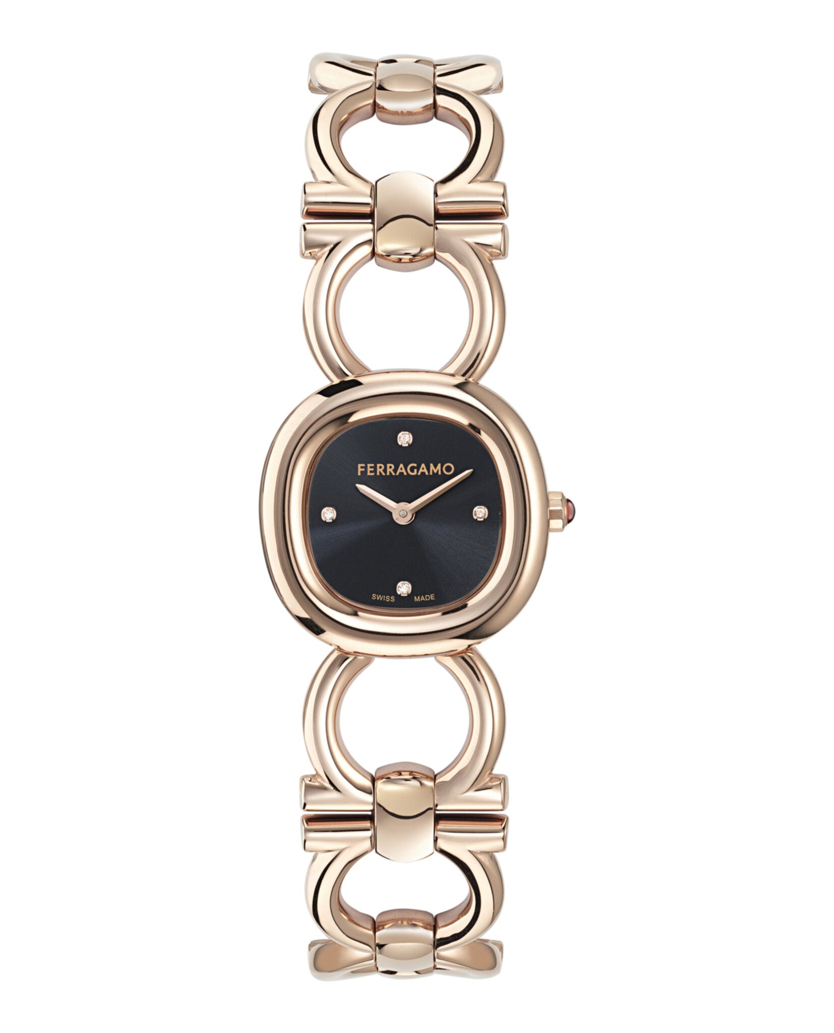 Double Gancini Diamond Watch