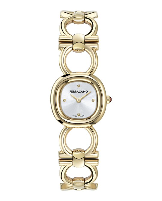 Double Gancini Diamond Watch