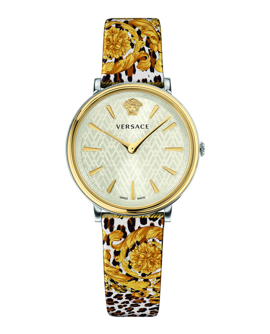 V-Circle Tribute Leather Watch