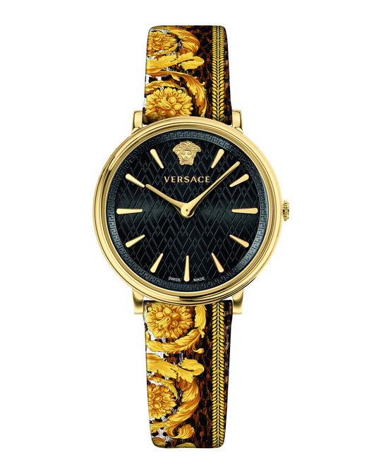 V-Circle Tribute Leather Watch