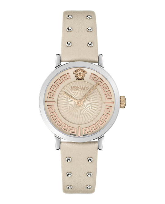Greca Fortuna Leather Watch
