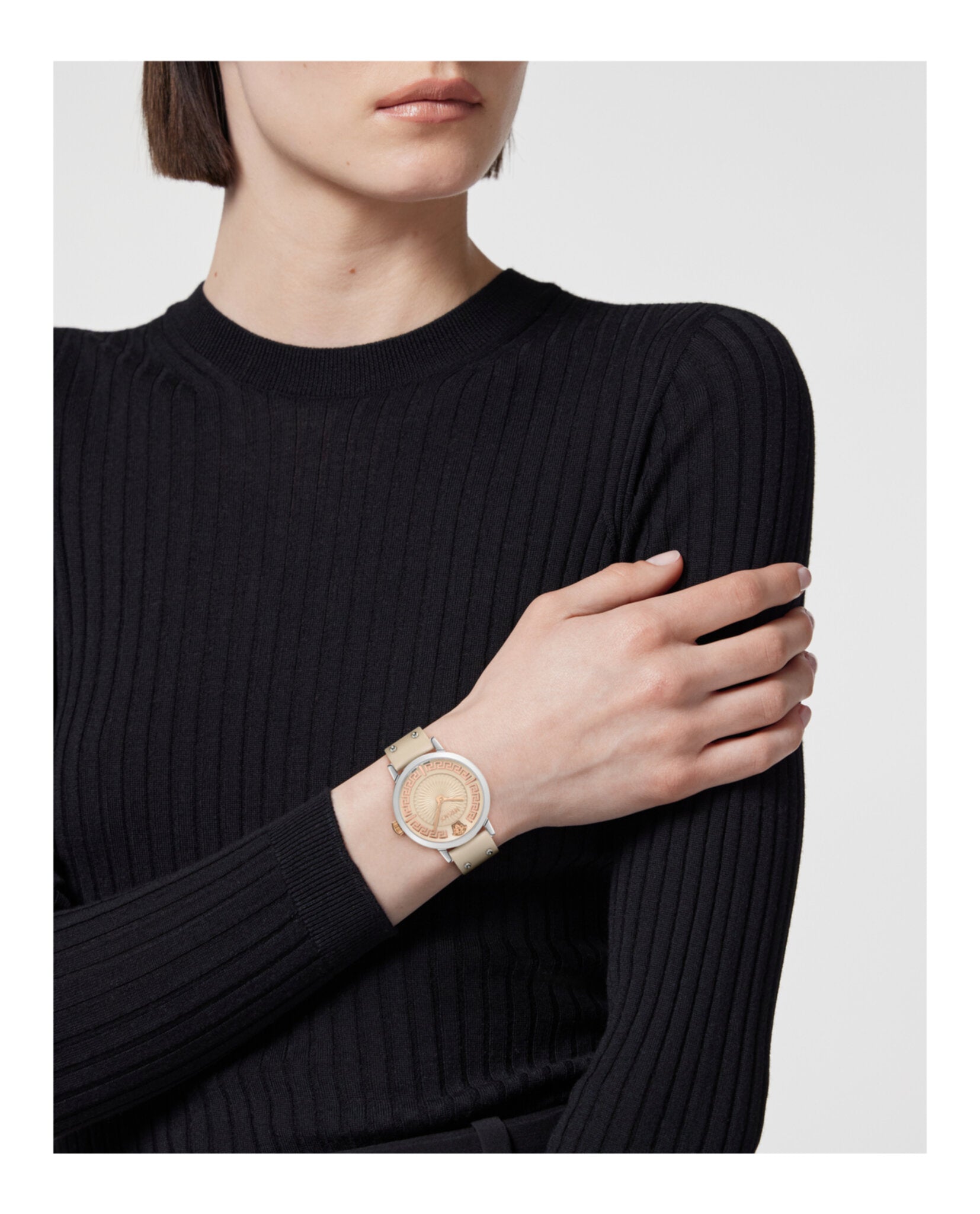Greca Fortuna Leather Watch