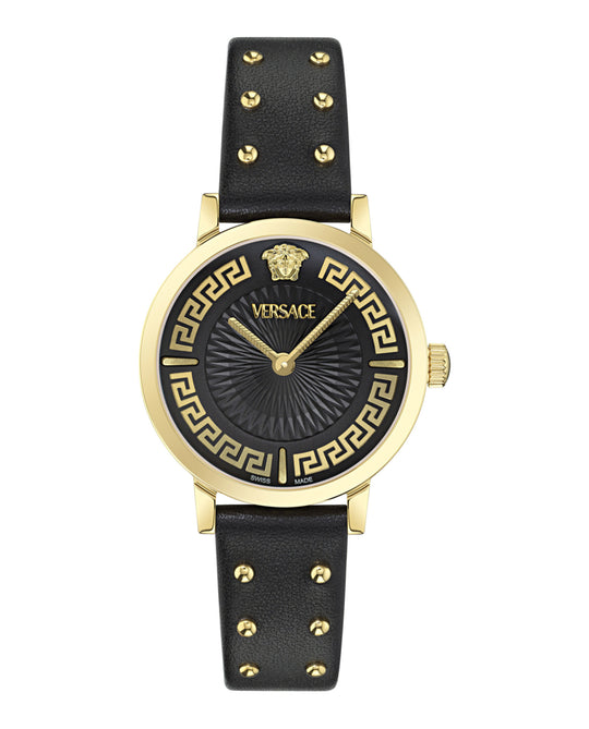 Greca Fortuna Leather Watch
