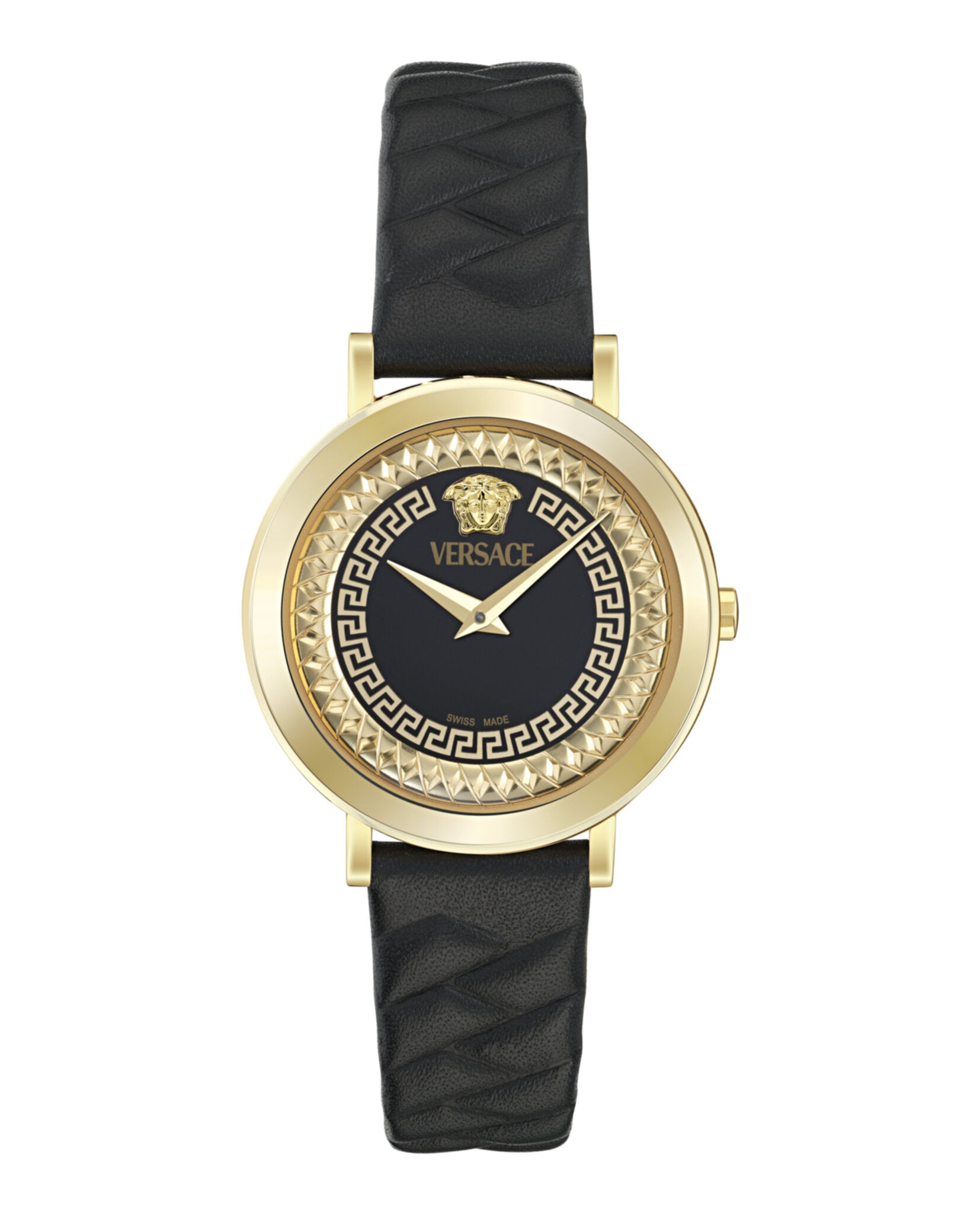 Versace Delphinus Leather Watch