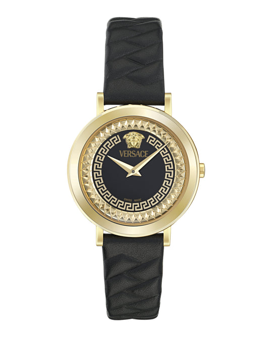 Versace Delphinus Leather Watch