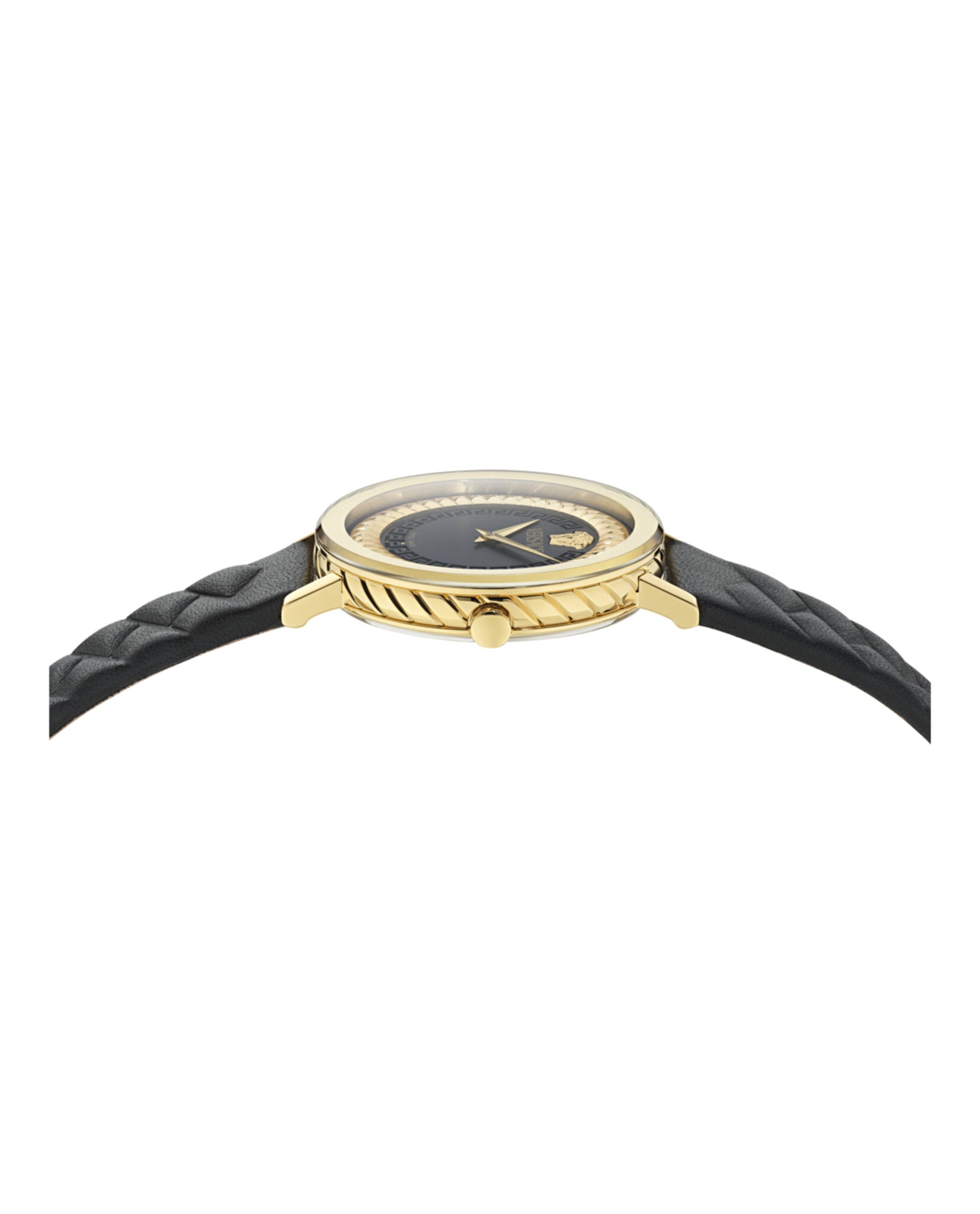 Versace Delphinus Leather Watch