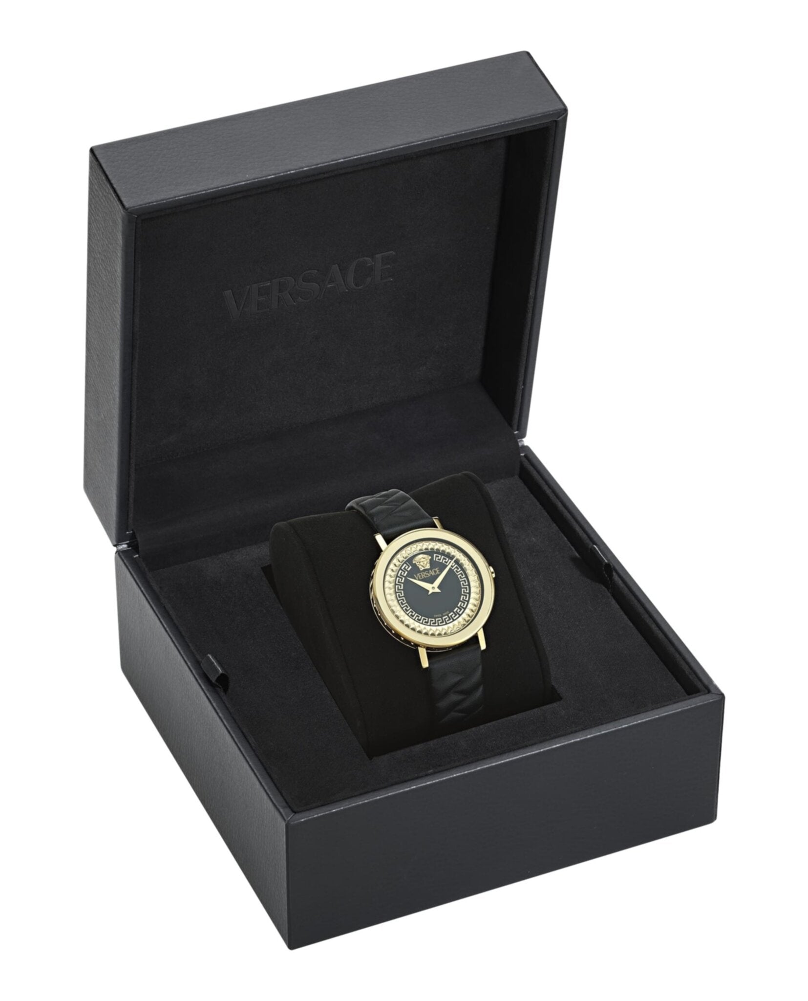 Versace Delphinus Leather Watch