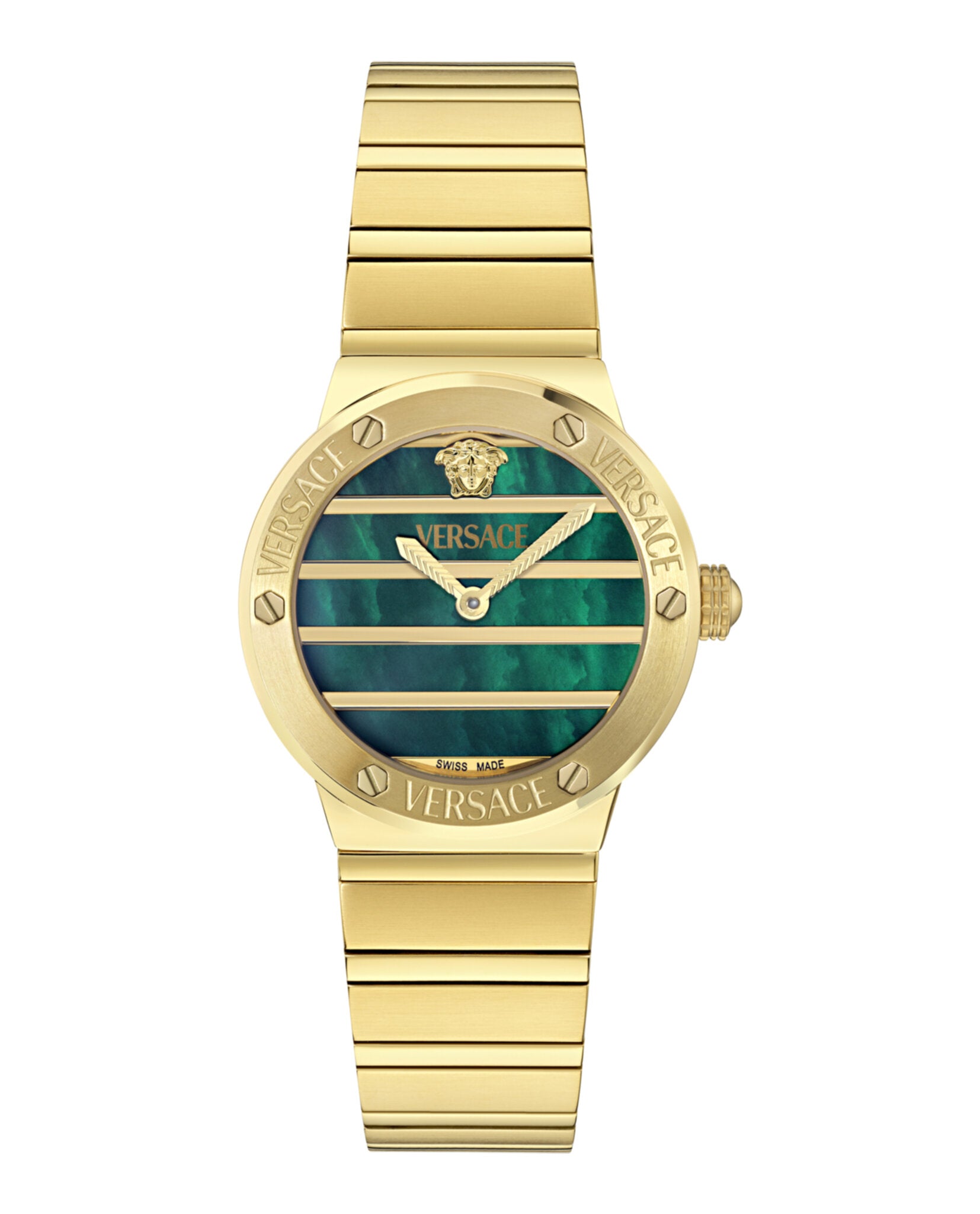 Greca Logo Pearl Bracelet Watch