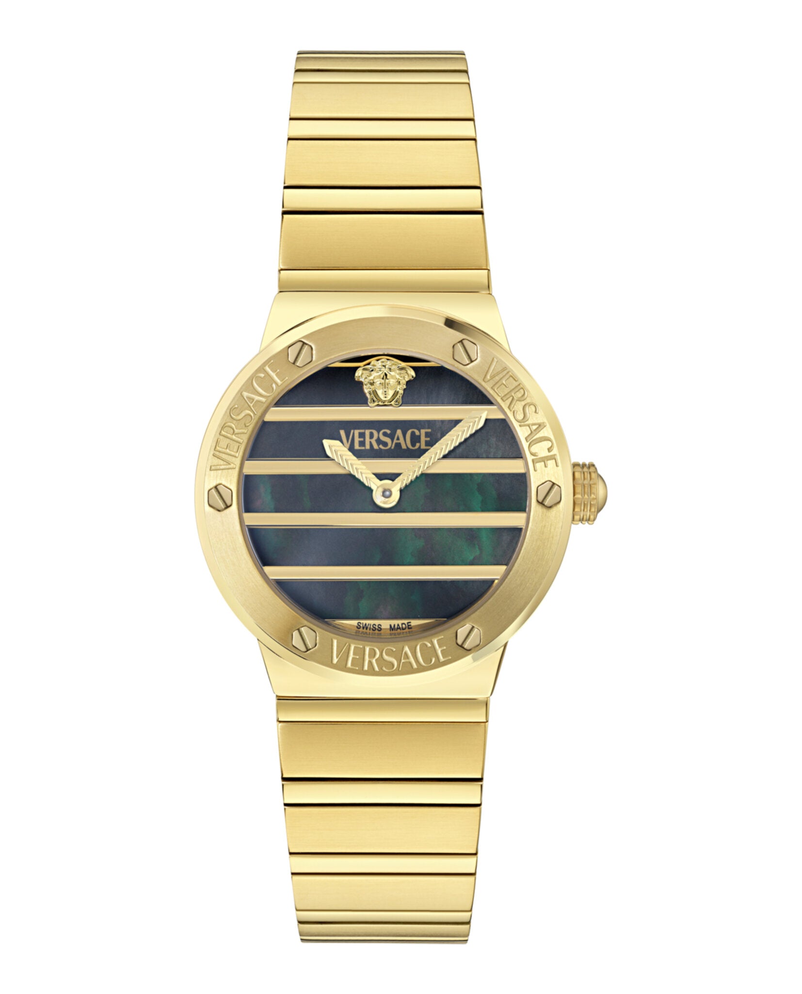 Greca Logo Pearl Bracelet Watch