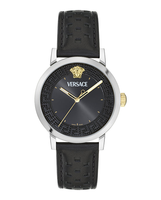 Versace Albireo Leather Watch