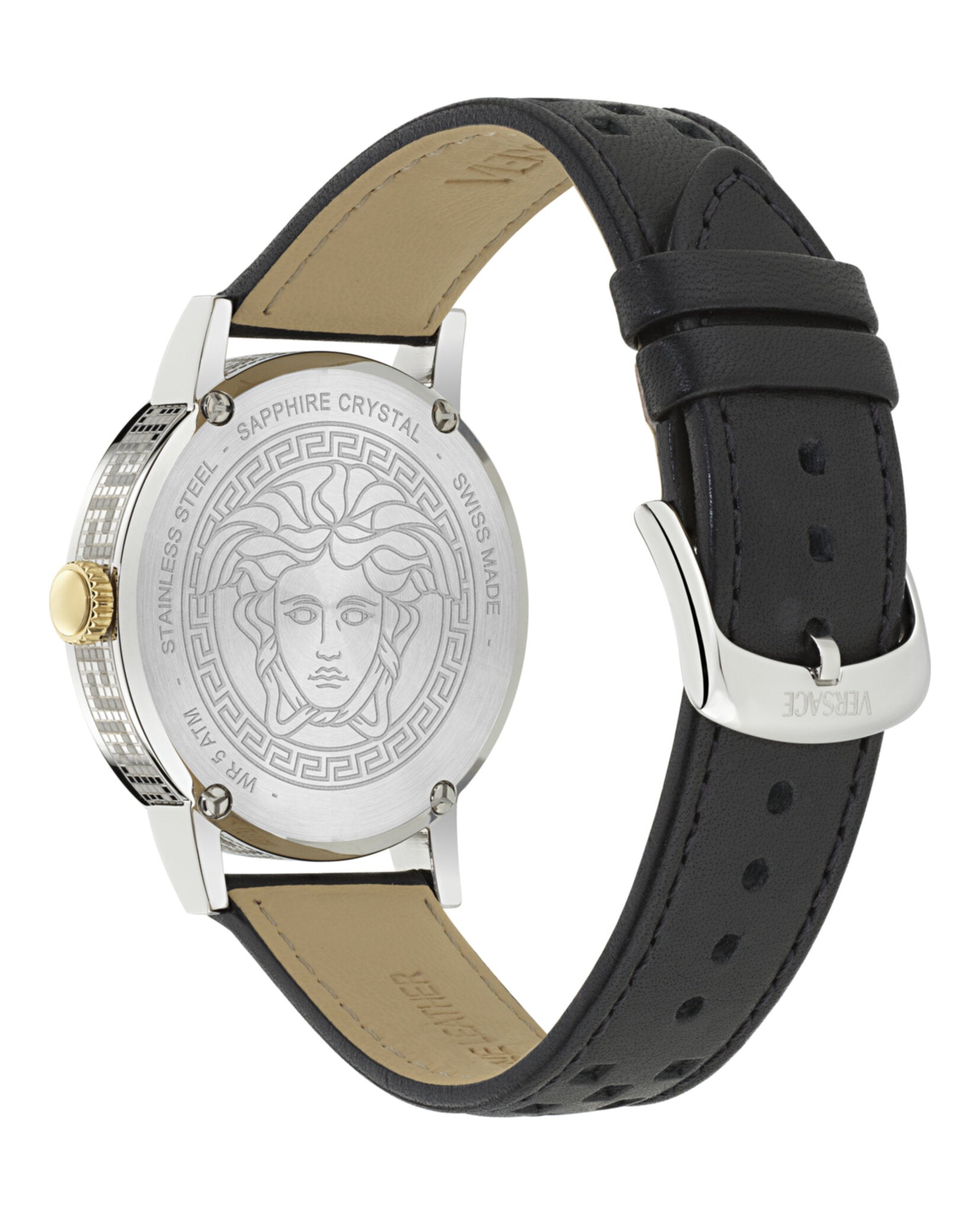 Versace Albireo Leather Watch