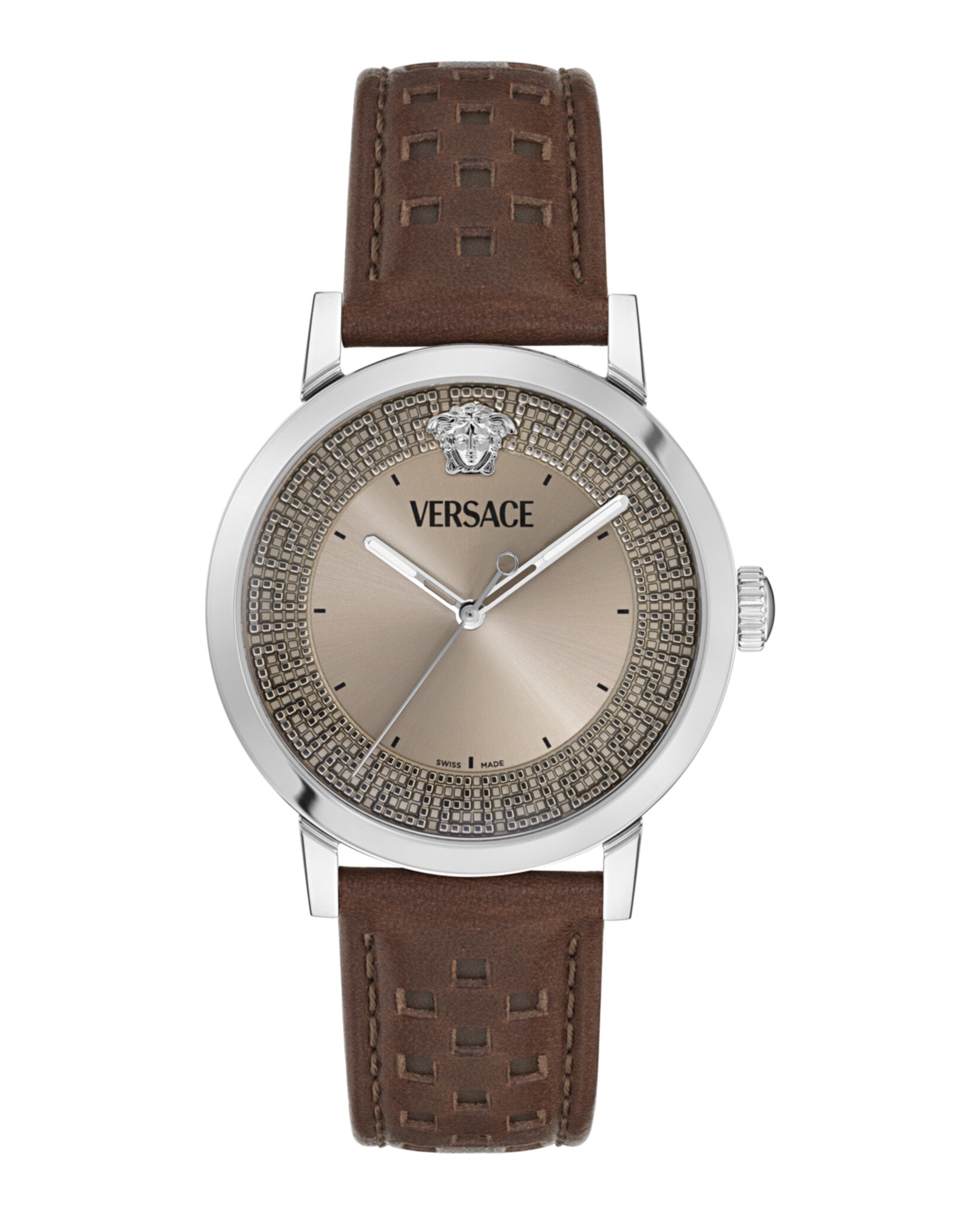 Versace Albireo Leather Watch
