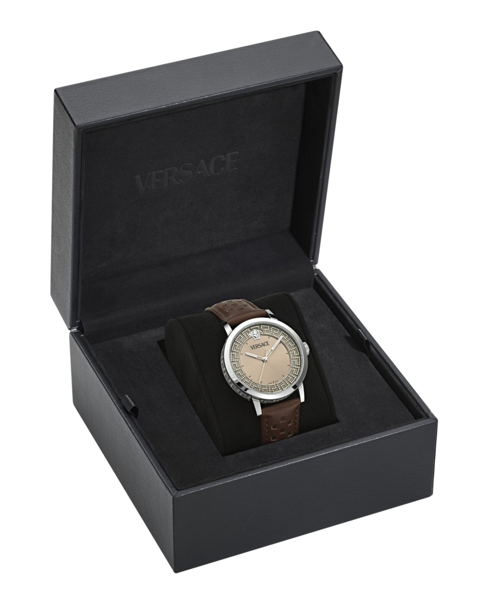 Versace Albireo Leather Watch