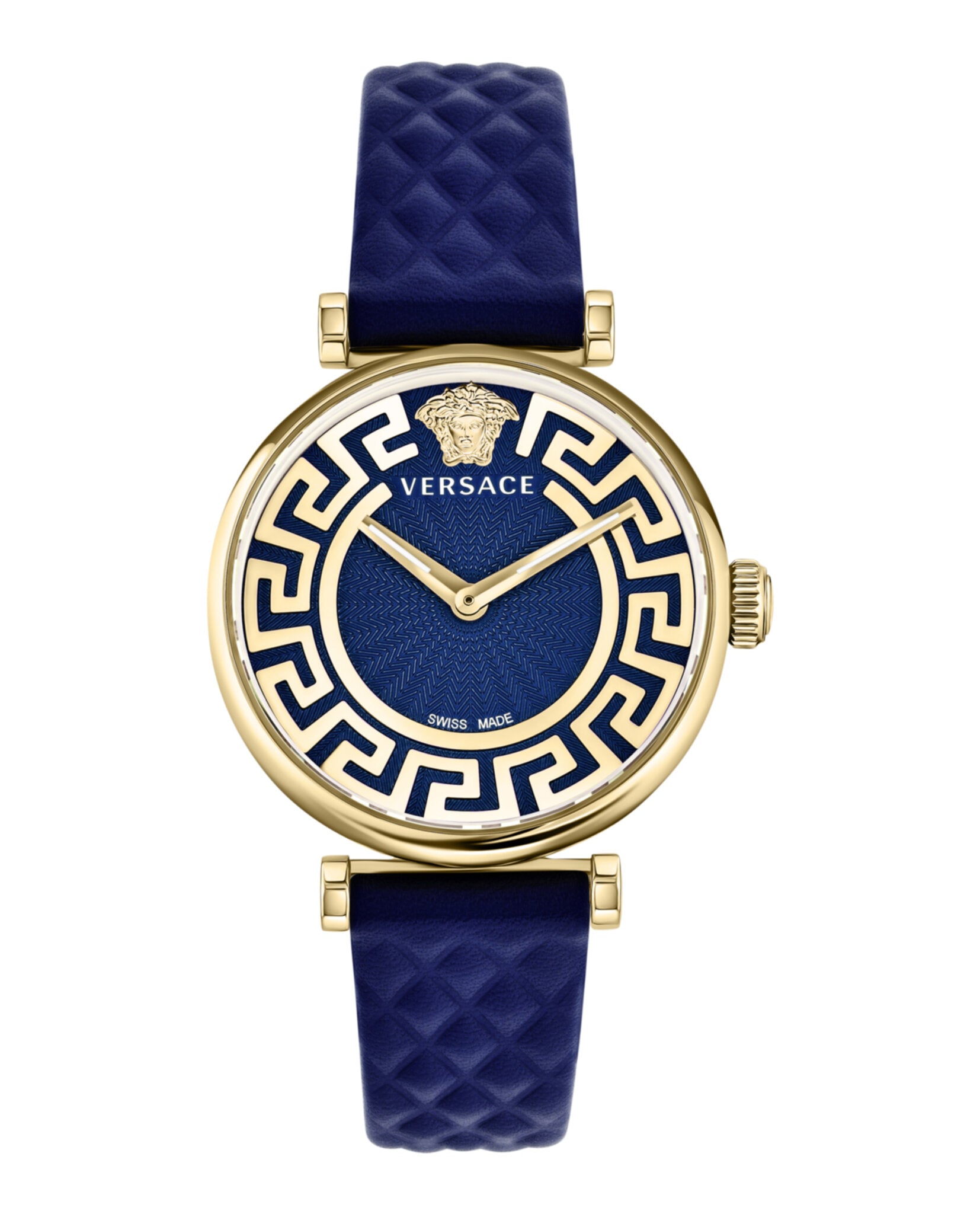 Greca Chic Leather Watch