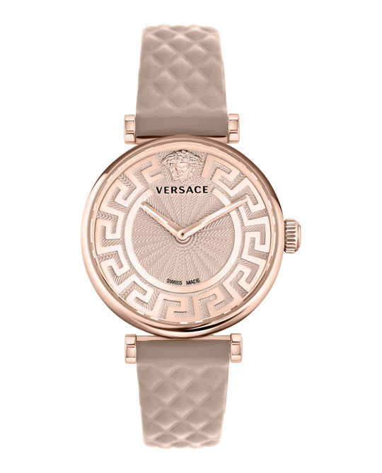 Greca Chic Leather Watch