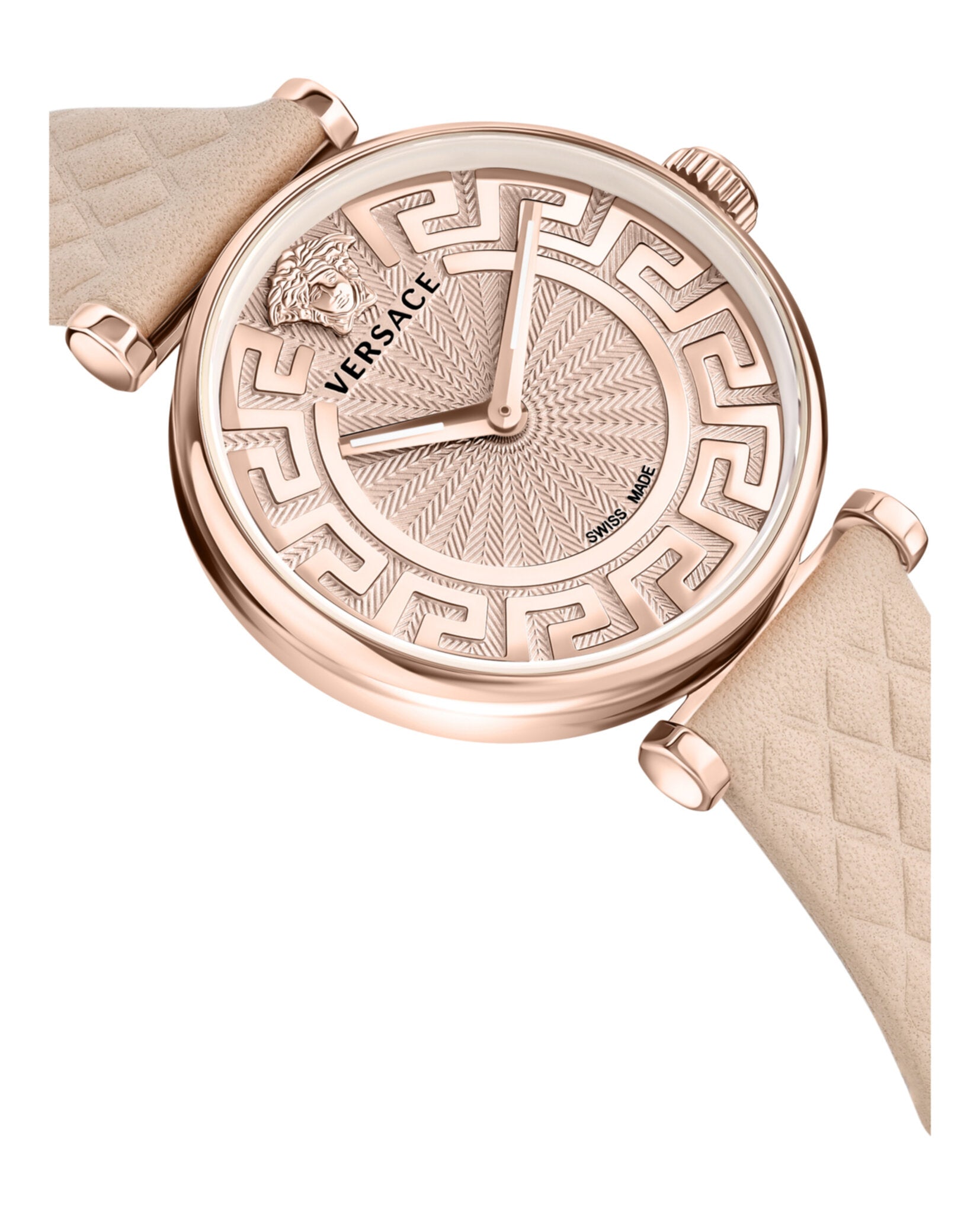 Greca Chic Leather Watch