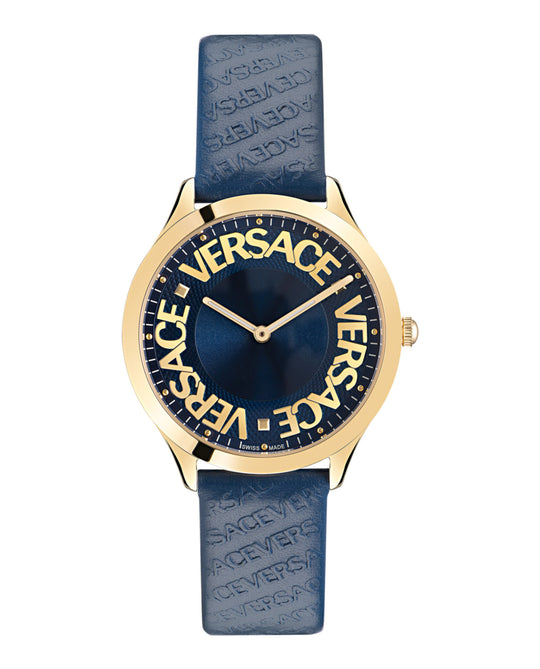 Logo Halo Leather Watch