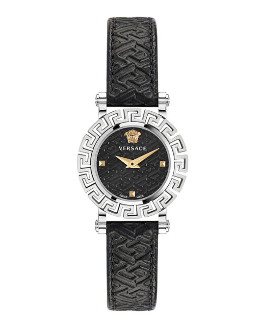 Greca Glam Leather Watch