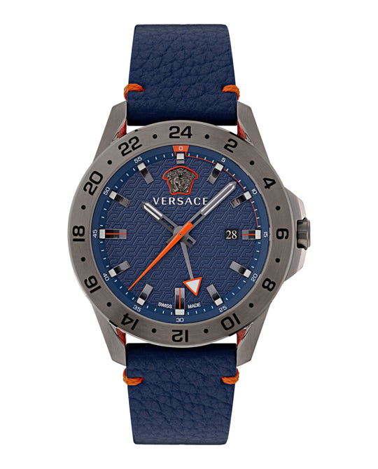 Sport Tech GMT Leather Watch