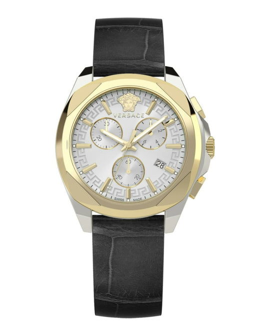 Medusa Chrono Leather Watch