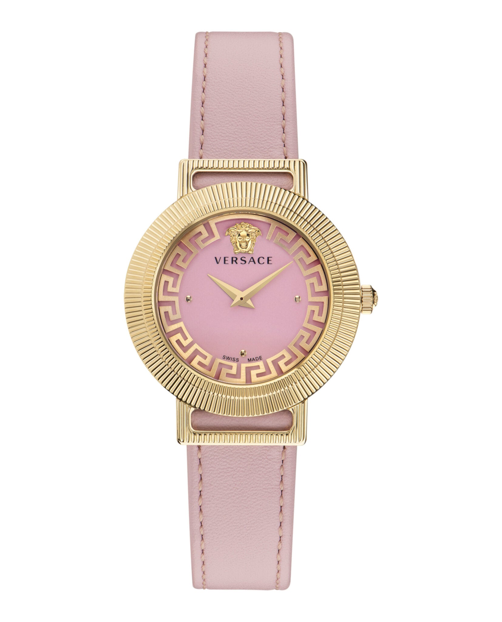 Greca Chic Leather Watch