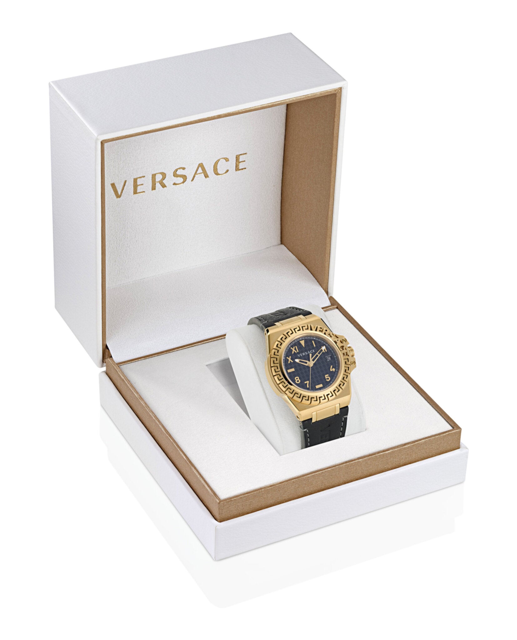 Greca Reaction Leather Watch