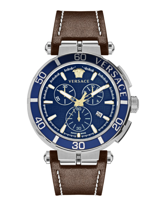 Greca Chrono Strap Watch