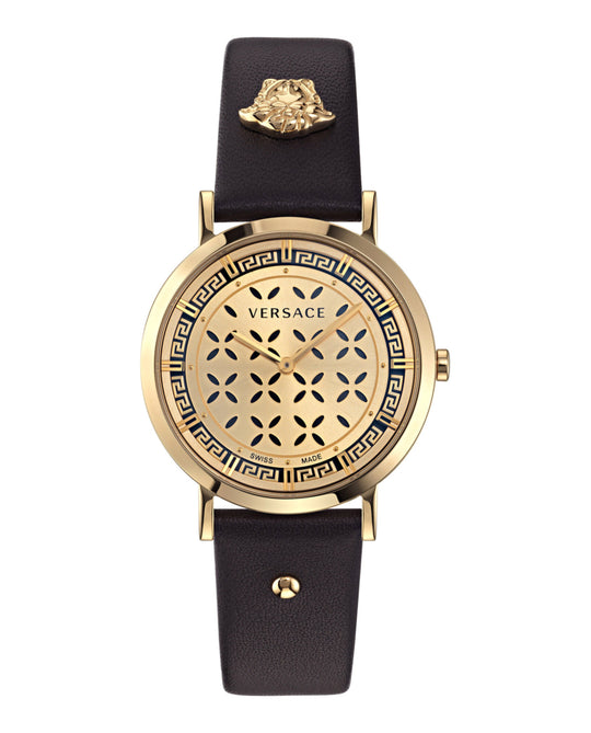 Versace New Generation Leather Watch