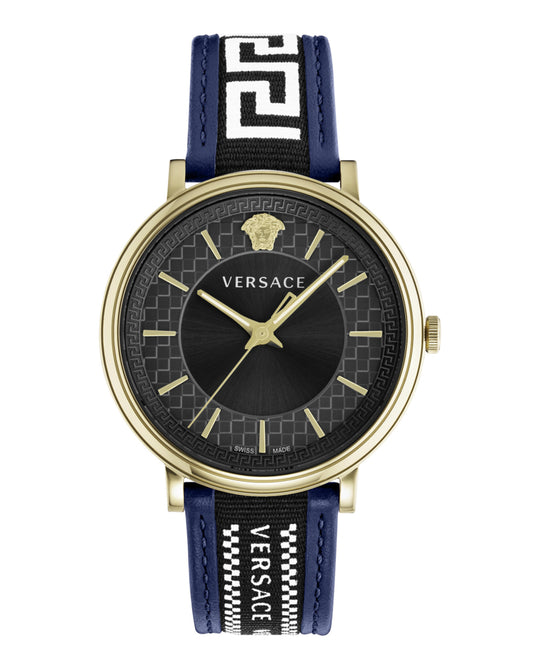 V-Circle Leather Watch