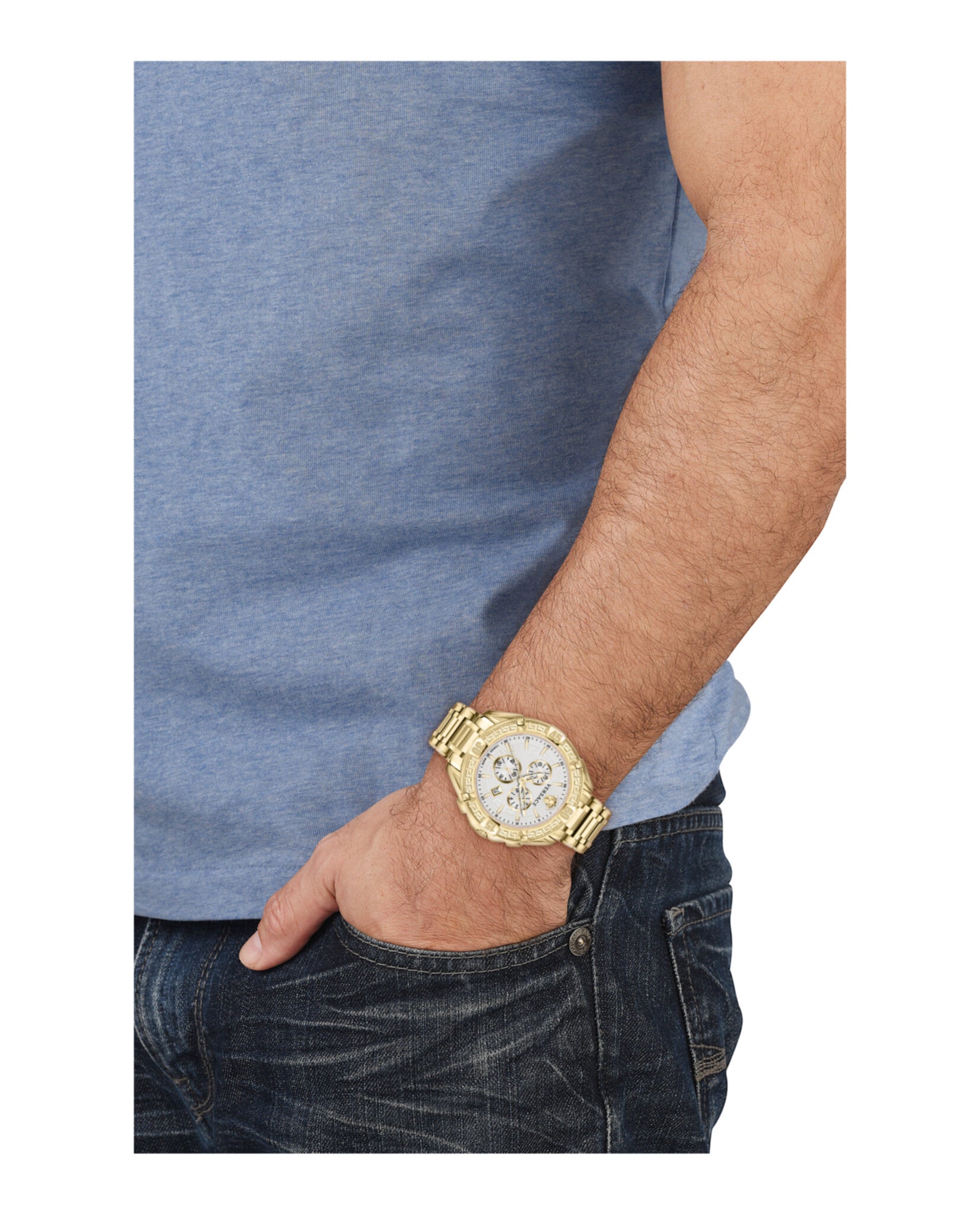 V-Greca Chrono Bracelet Watch