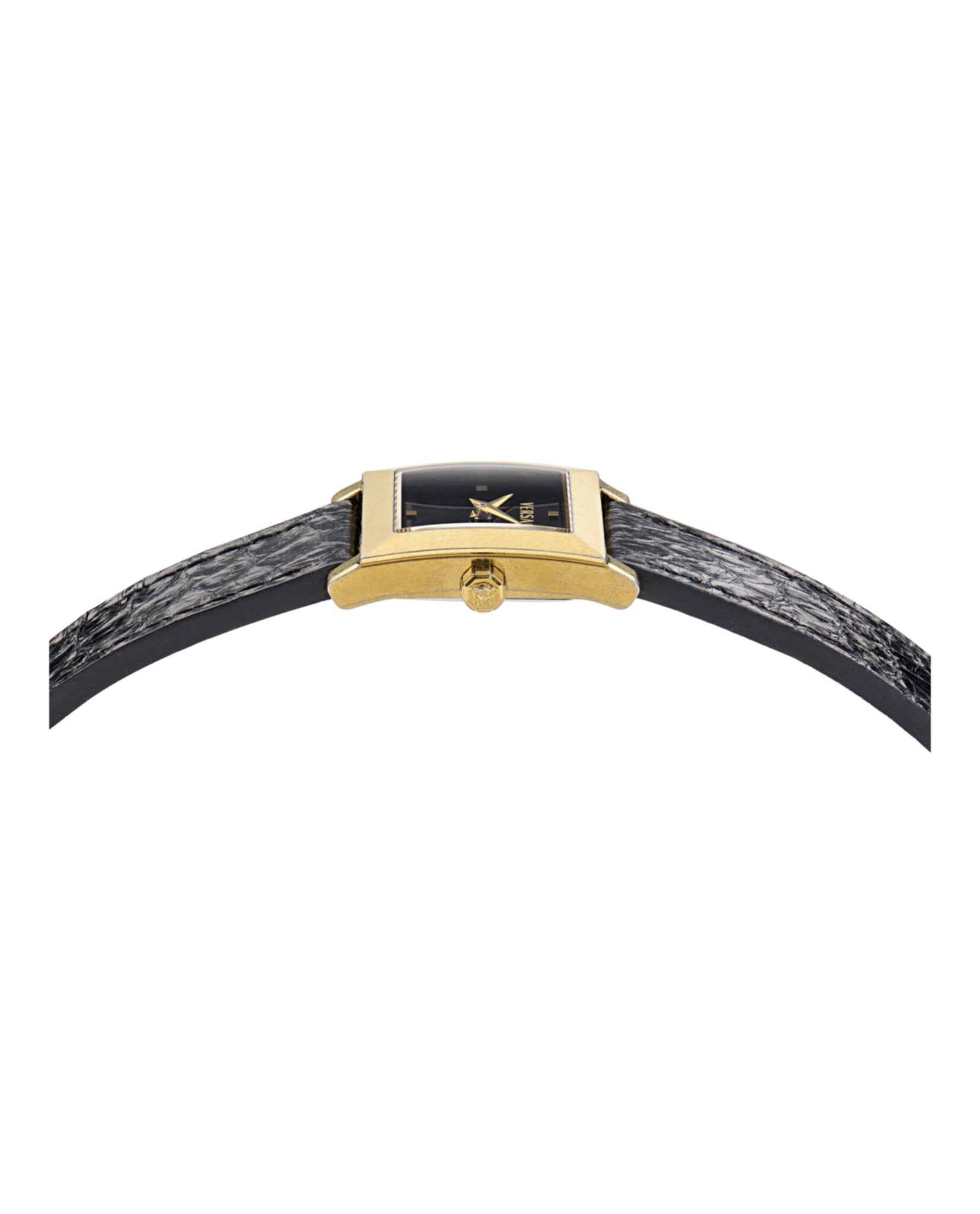 Versace Mosaic Leather Wrap Watch