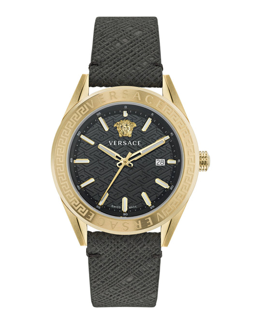 V-Code Leather Watch