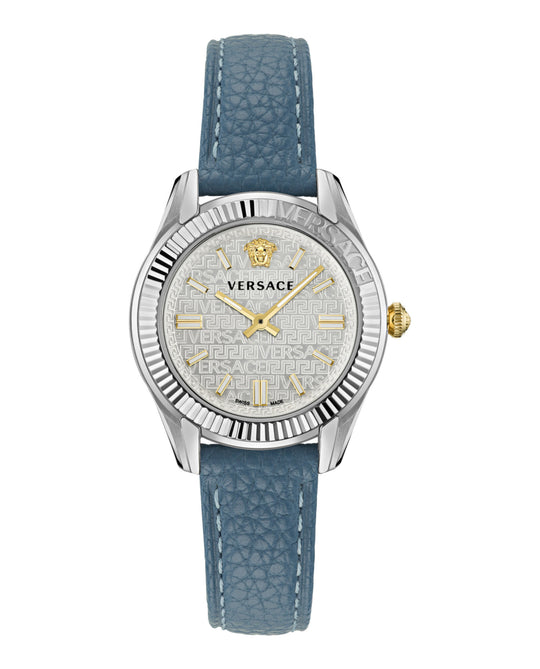 Greca Time Leather Watch