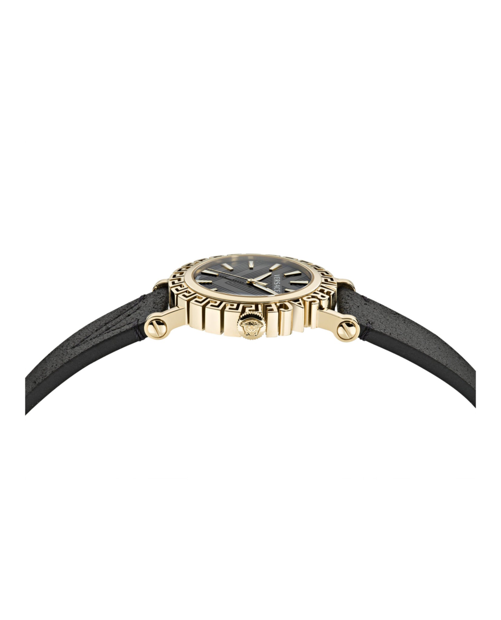 Greca Glam Leather Watch
