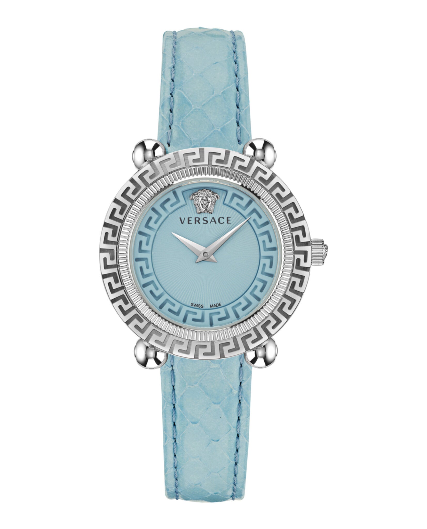 Greca Twist Leather Watch