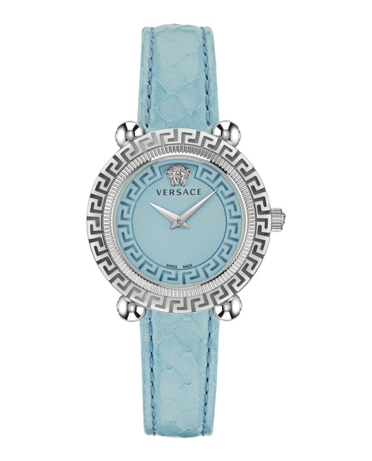 Greca Twist Leather Watch