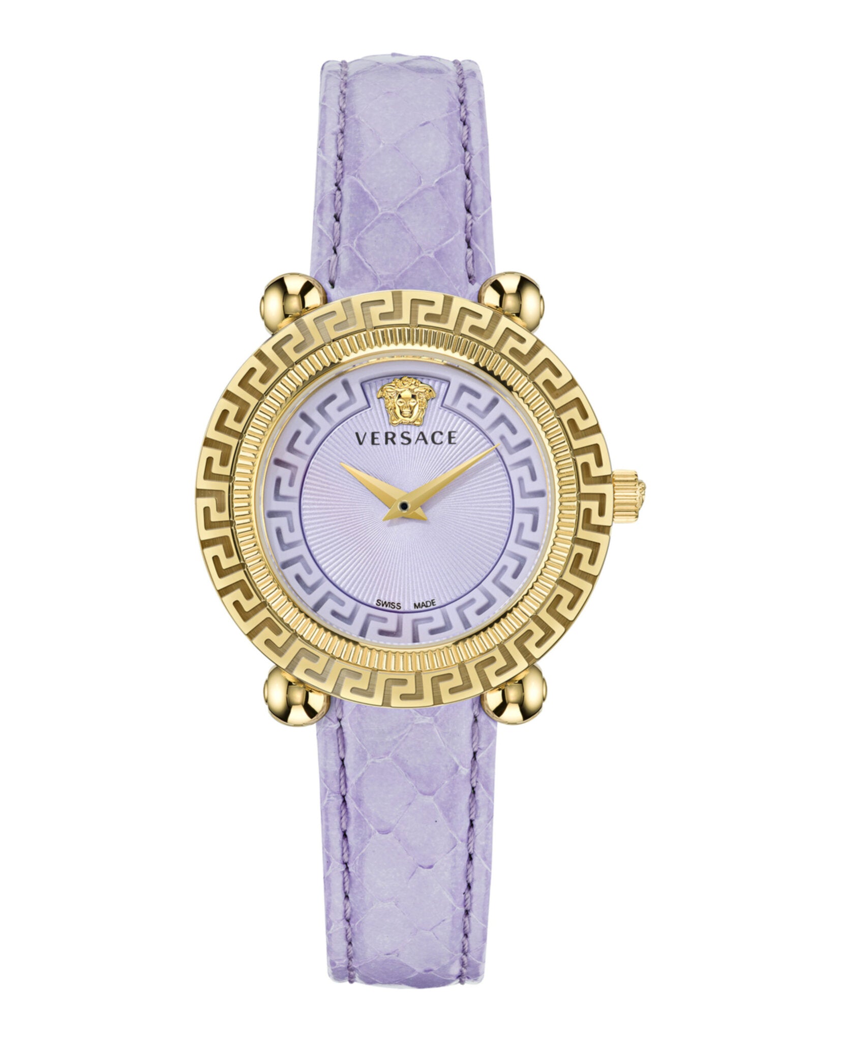 Greca Twist Leather Watch