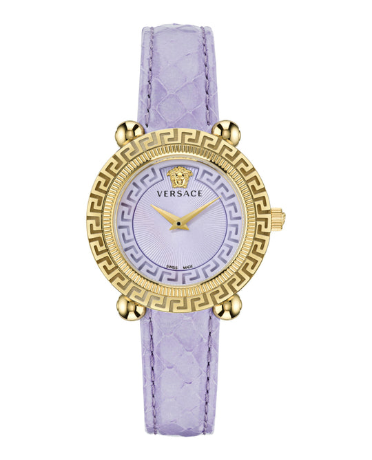 Greca Twist Leather Watch
