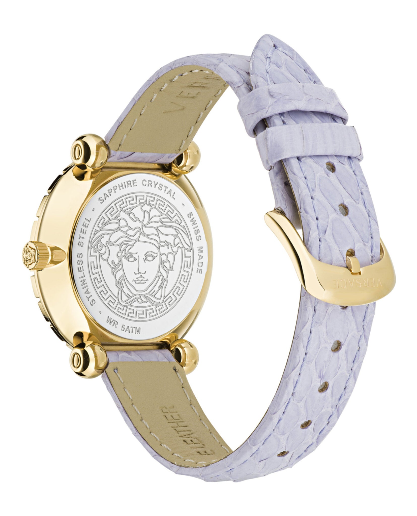 Greca Twist Leather Watch