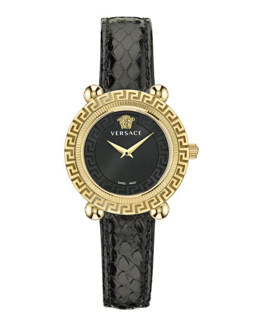 Greca Twist Leather Watch