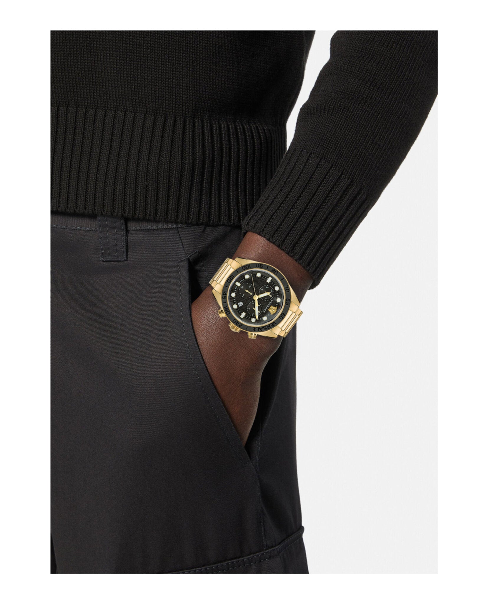 Greca Dome Chrono Bracelet Watch