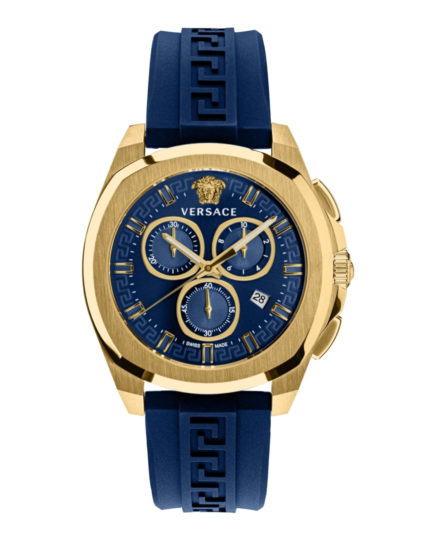 Versace Geo Chrono Silicone Watch