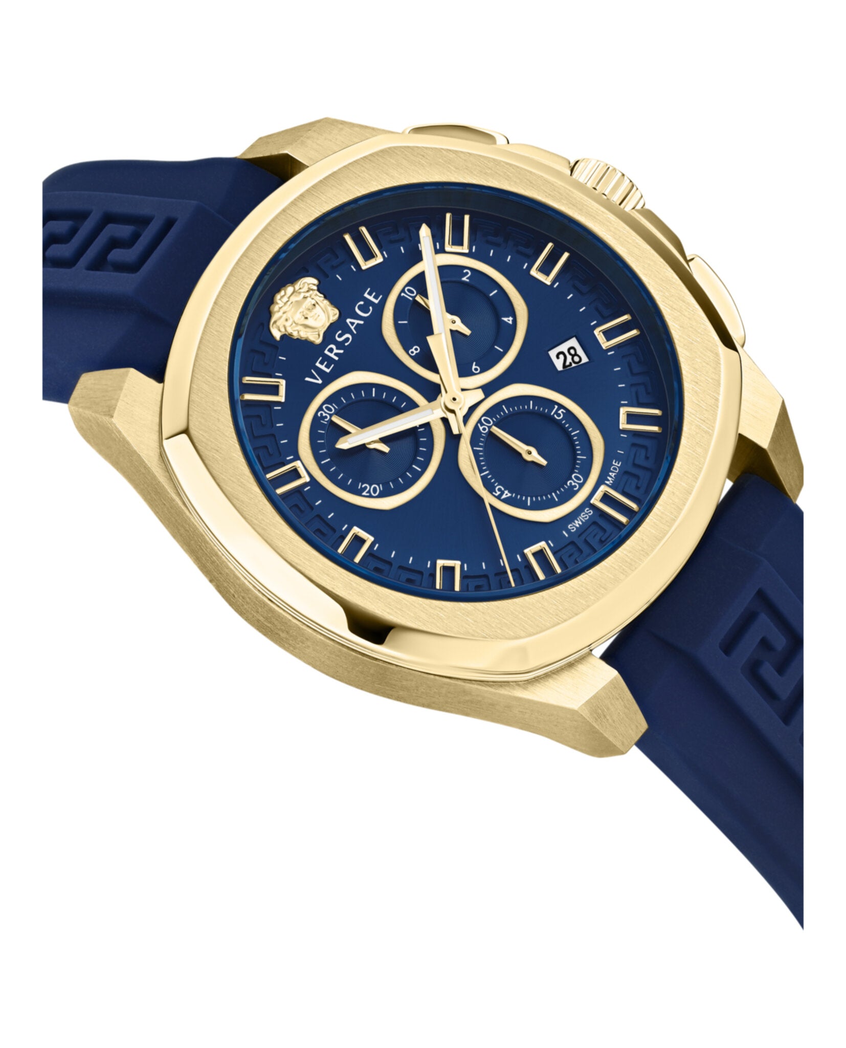 Versace Geo Chrono Silicone Watch